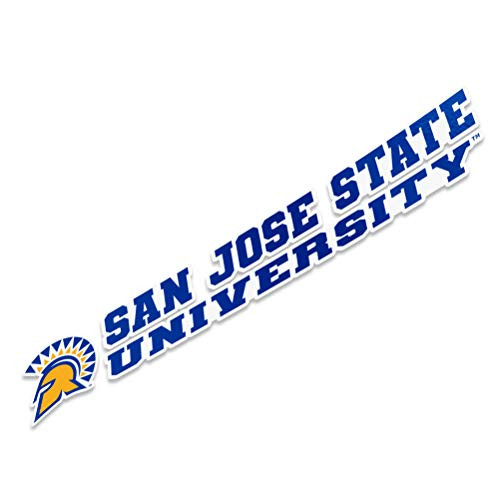San Jose State University Name Logo Vinyl Decal Laptop Water Bottle Car Scrapbook (8 Inch Sticker)