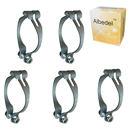 Albedel 5 Pcs Metal Ring Firmly to Frame MTB Bike Cable Guide Brake Cable Shift Cable Derailleur Cable Base Guide Clip Fitting Line Tube Housing Durable