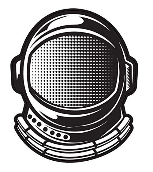 WickedGoodz Astronaut Helmet Vinyl Decal - Space Bumper Sticker - for Laptops Tumblers Windows Cars Trucks Walls WickedGoodz Astronaut Helmet Vinyl Decal - Space Bumper Sticker - for Laptops Tumblers Windows Cars Trucks Walls