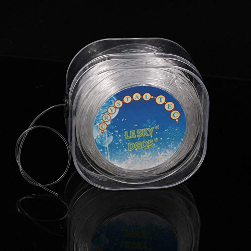 Elastic String for Bracelets, Stretchy Bracelet String Crystal String Bead Cord for Bracelet, Beading and Jewelry Making 0.8mm