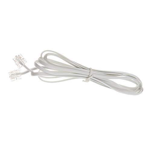 Telephone Line Cord Cable Wire RJ11 6P2C DSL Modem Fax Phone to Wall