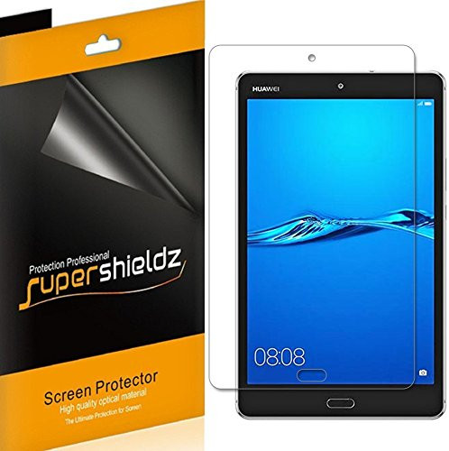 [3-Pack] Supershieldz for Huawei Mediapad M3 Lite 8" Screen Protector, Anti-Bubble High Definition Clear Shield + Lifetime Replacement