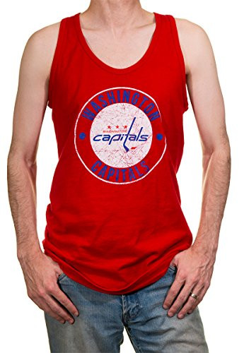 NHL Men's Washington Capitals Team Logo Tank Top (X-Large)