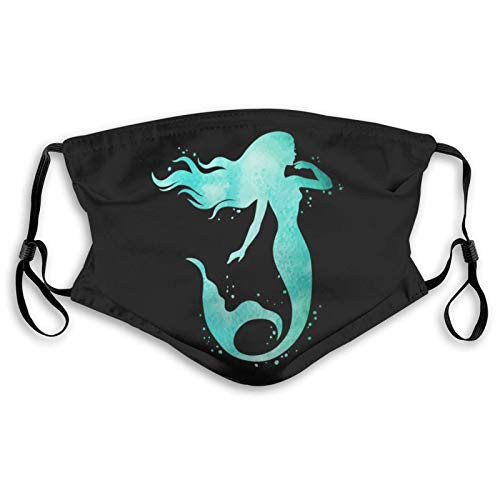 Doomfist Watercolor Mermaid Dust Washable Reusable Filter and Reusable Warm Cotton Face Mouth Windproof