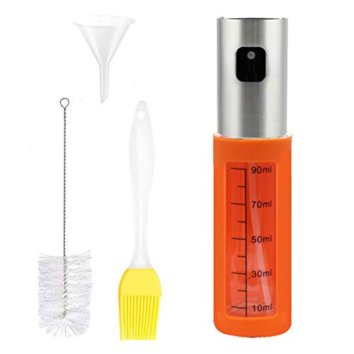 Olive Oil Dispenser for Cooking Set Stainless Steel Leak Proof Olive Oil Decanter (Stainless Oil Bottle)