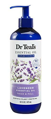 Dr Teal's Lavender Thick  and  Full Essential Oil Conditioner, Sulfate Free, 16 Fl Oz
