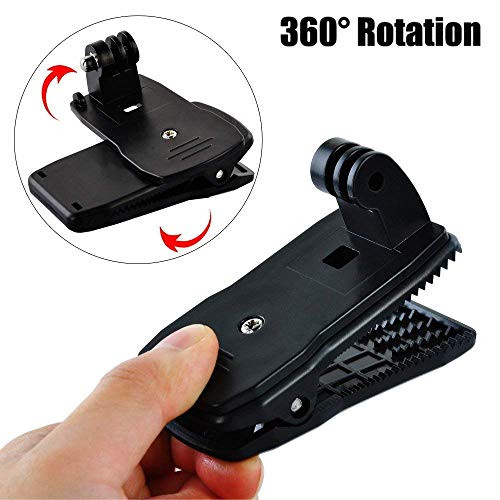 Happyjoy 360 Degree Rotation Backpack Clip Clamp Mount for Gopro Hero 5, 4, Session, 3+, 3, 2, 1, Xiaomi yi, SJCAM SJ4000 SJ5000 Action Camera Quick Clip Hat Mount Happyjoy 360 Degree Rotation Backpack Clip Clamp Mount for Gopro Hero 5, 4, Session, 3+, 3, 2, 1, Xiaomi yi, SJCAM SJ4000 SJ5000 Action Camera Quick Clip Hat Mount