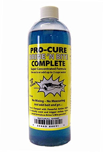 Unknown Pro-Cure Brine 'N Bite Complete Bait Brine, 16-Ounce, Natural Shine