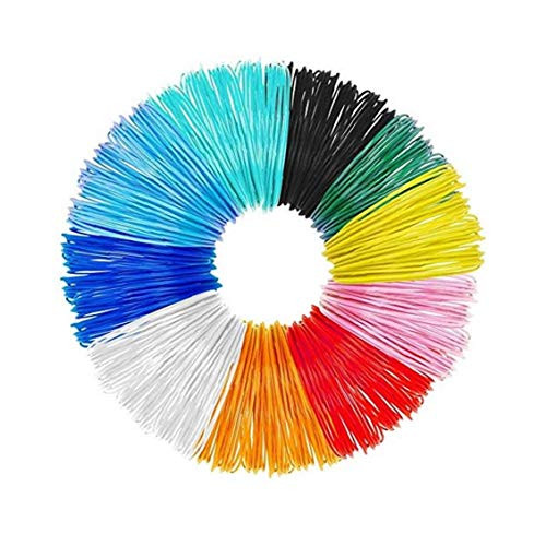 EElabper 3D Pen Filament 10 Packs 1.75mm 3D Print PLA Filament Refills 16ft Colorful 3D Printer Filaments
