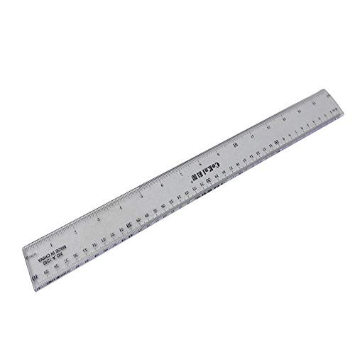 Utoolmart Straight Ruler 40cm Metric Plastic Clear Measuring Tool 1 pcs