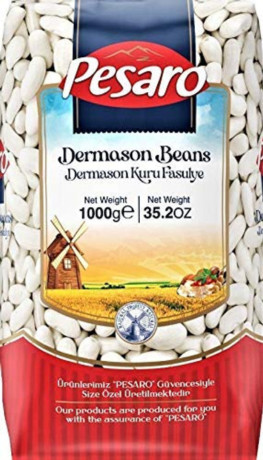 PESARO Cannellini White Kidney Beans   White Beans   Gluten Free, Vegan, Meaty, Sweet  and  Tender   (1000g / 35.2 OZ)