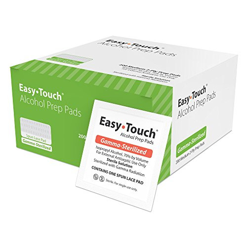 EasyTouch Alcohol Prep Pads Gamma-Sterilized - (200 per Box) EasyTouch Alcohol Prep Pads Gamma-Sterilized - (200 per Box)