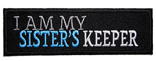 Leather Supreme I Am My Sisters Keeper Embroidered Lady Rider Patch-Blue-Small