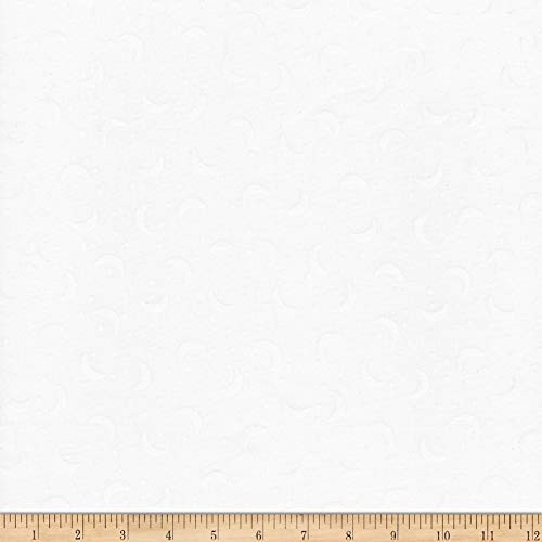 Timeless Treasures Whiteout Moons And Stars White Quilt Fabric By The Yard