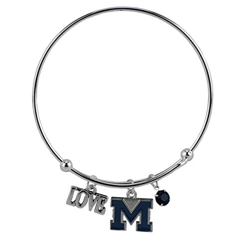 SANDOL Michigan Wolverines Coil Love Bangle Bracelet