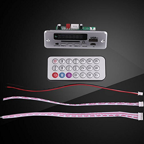 DC 12V MP3 Decoder Board Digital LED Display USB FM Radio Audio Decoding Board with Remote Control for 32-320kbps MP3