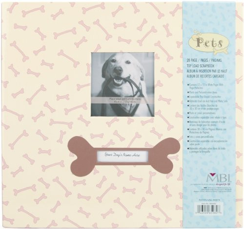 Mbi Pet Post Bound Album W/window 12x12-dog By Mbi