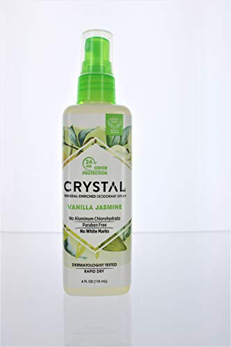 Crystal Deodorant Spray 4 Ounce Vanilla Jasmine (118ml)
