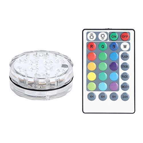 TOPINCN Submersible Led Lights Remote Controlled Waterproof Aquarium Swimming Pool Pond Underwater Lights Decorative Lighting