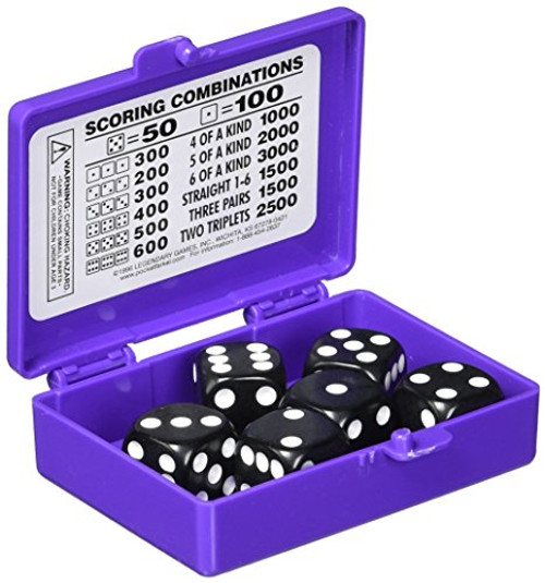 Continuum Games Flat Pack Farkel Games, Purple Continuum Games Flat Pack Farkel Games, Purple
