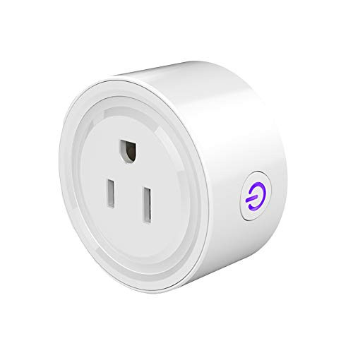 Fesjoy Tuya WiFi Intelligent Socket Remote Control WiFi Plug Remote Voice Control Timer Smartplug Compatible with Amazon Alexa Google Assistant