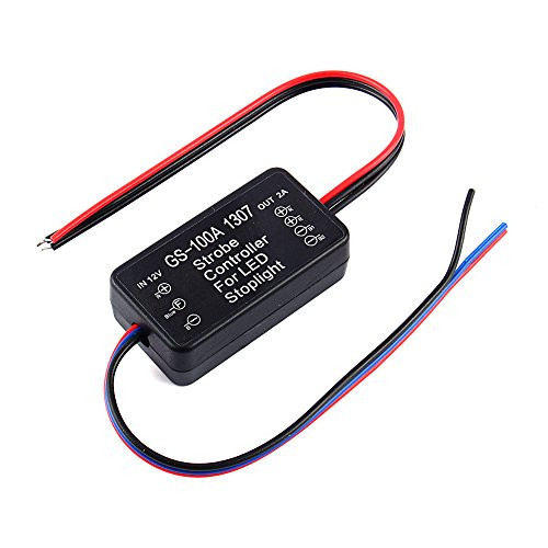 Yosoo GS-100A Car LED Brake Stop Bulb Light 12V-24V Strobe Flash Module Controller Box