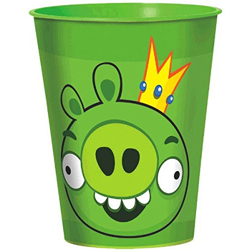 Amscan Fun-Filled Angry Birds Birthday Party Favour Cup, 16 oz, Green