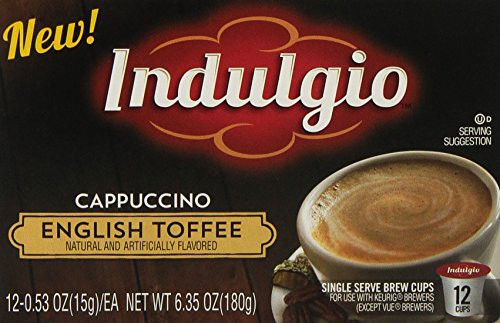 Indulgio Cappuccino, English Toffee, 12 