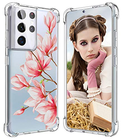 Clear Cases for Samsung Galaxy S21 Ultra 5G Case Silicone Cute, Slim Flexible TPU Protective Phone Cover Ultra-Thin Silicone Bumper Rubber Shockproof Flower Case for Samsung Galaxy S21 Ultra 5G Clear Cases for Samsung Galaxy S21 Ultra 5G Case Silicone Cute, Slim Flexible TPU Protective Phone Cover Ultra-Thin Silicone Bumper Rubber Shockproof Flower Case for Samsung Galaxy S21 Ultra 5G