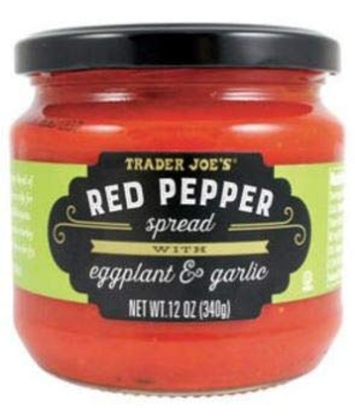 Trader Joe's Red Pepper Spread with Eggplant and Garlic NET WT. 12 OZ (340g) Trader Joe's Red Pepper Spread with Eggplant and Garlic NET WT. 12 OZ (340g)