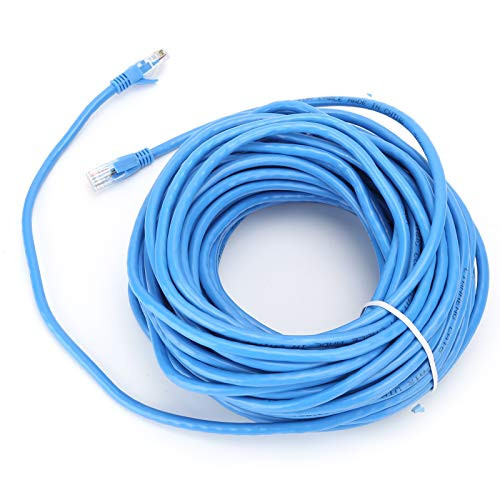S erounder RJ45 Ethernet Cable, Network Gigabit LAN Patch Jumper Wire Cord, 20m Length(Blue-20m)