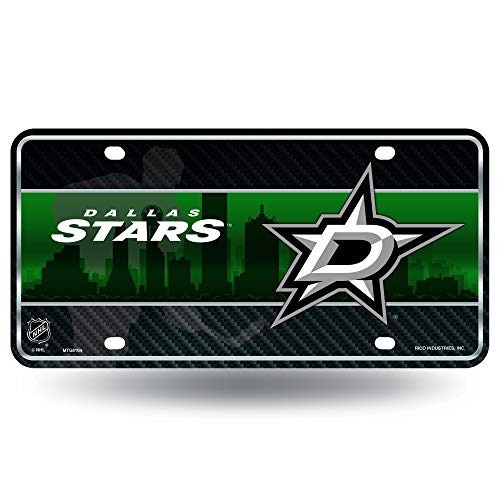 NHL Rico Industries Metal License Plate Tag, Dallas Stars