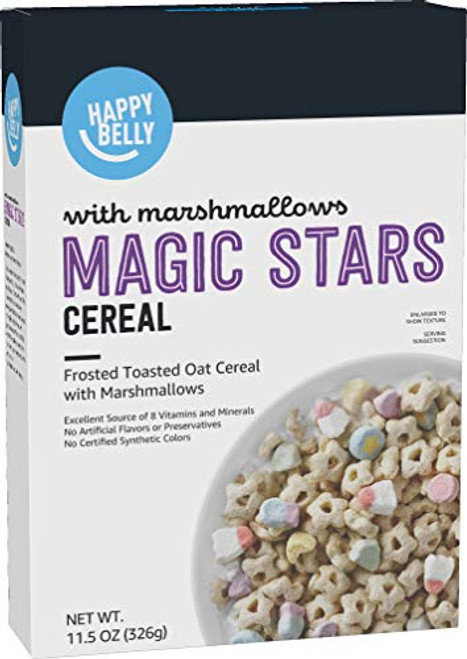 Amazon Brand - Happy Belly Magic Stars with Marshmallows Cereal, 11.5 Ounce Amazon Brand - Happy Belly Magic Stars with Marshmallows Cereal, 11.5 Ounce
