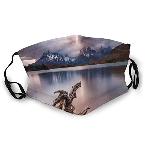 SESLEBE Boho Style Arrows Triangle Shape Dream Hand Writing Feathers Cloth Face Mask with Filter Pocket Washable Face Bandanas Balaclava Dust-Proof Print Reusable?