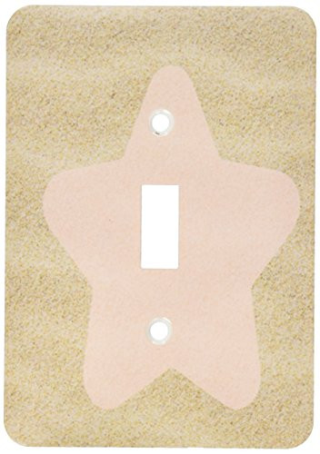 3dRose lsp_39401_1 inchPeach Sand Star-Fun Beach Art Single Toggle Switch