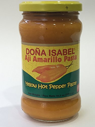 Doña Isabel Aji Amarillo Molido (Yellow Hot Pepper Paste) 10.5oz Single Bottle - Product of Peru