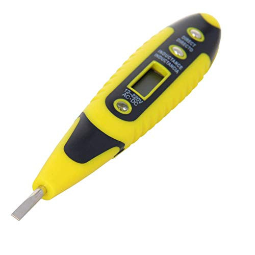 Fielect Non-Contact Voltage Tester Pen DC  and  AC 12-250V Voltage Detector Pen LCD Circuit Tester Detector Circuit Test Pen Circuit Tester Tool, 1Pcs
