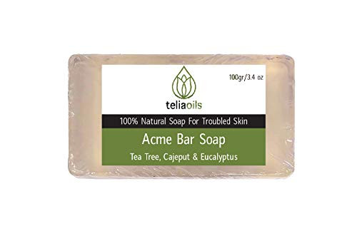 Teliaoils Organic Glycerin Bar Soap Anti-Acne Face and Body Wash Deep Hydration Skin Facial Cleanser For Sensitive and Oily Skin Made With Natural Tea Tree and Cajeput Essential Oils Teliaoils Organic Glycerin Bar Soap Anti-Acne Face and Body Wash Deep Hydration Skin Facial Cleanser For Sensitive and Oily Skin Made With Natural Tea Tree and Cajeput Essential Oils