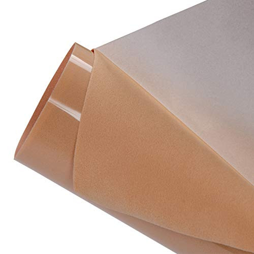 HOHOFILM Camel Flock Heat Transfer Vinyl Flocked HTV Vinyl Sheets 20 inchx12 inchIron on for Tshirt Garment