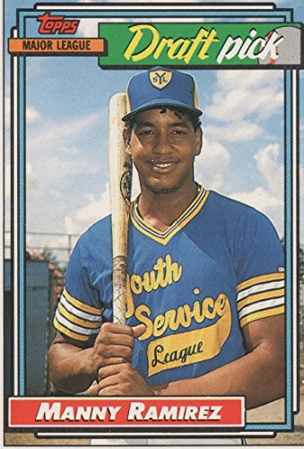 Manny Ramirez baseball card 1992 Topps Draft Pick 156 (Cleveland Indians rookie card)