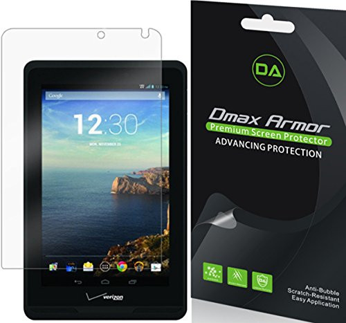 [3-Pack] Dmax Armor for Verizon Ellipsis 7 Screen Protector Anti-Bubble High Definition Clear Shield - Lifetime Replacement