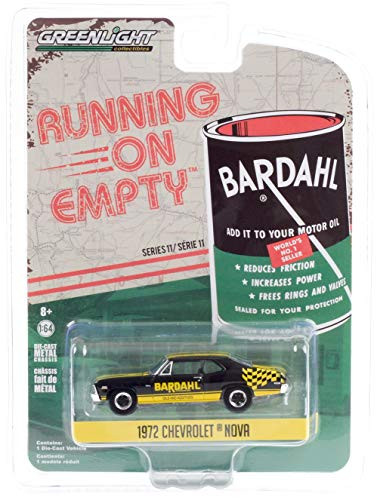 Greenlight 41110 D Running on Empty Series 1972 Chevy Nova - Bardahl Oils 1:64 Scale