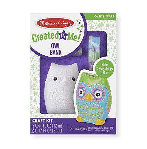 Melissa & Doug Decorate-Your-Own Owl Bank Craft Kit