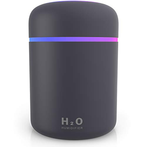 Kevibuy Cool Mist Humidifiers, USB Personal Desktop Humidifier for Car, 2 Mist Modes, Super Quiet, USB Personal Desktop Humidifier Small Humidifiers for Bedroom Home Office Car Travel (Navy)