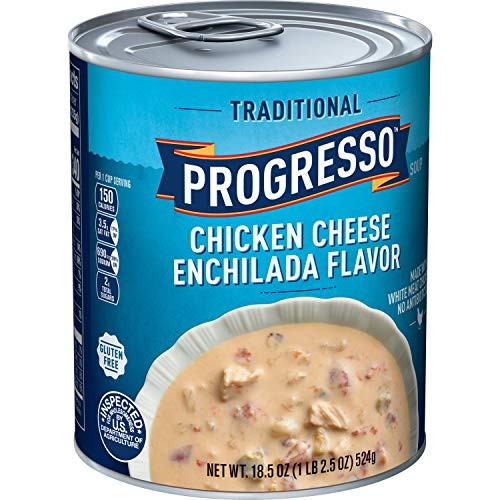 Progresso Soup, Traditional, Chicken Cheese Enchilada Flavor, Gluten Free, 18.5 oz Can