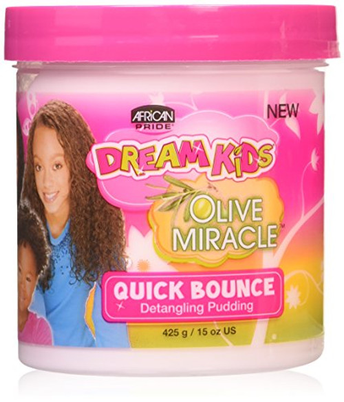 African Pride Dream Kids Olive Miracle Quick Bounce Detangling Pudding, 15 Oz African Pride Dream Kids Olive Miracle Quick Bounce Detangling Pudding, 15 Oz