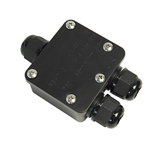 Kekeou External Junction Box, Cable Connector Waterproof Ip68, 3 Way External Electrical Junction Box Outdoor, M20 Wire Range 4mm-8mm