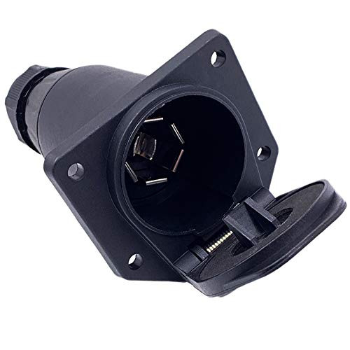 CARROFIX 7 Way Blade Trailer Plug Socket - Vehicle-Side 7 Pin Trailer Wiring Harness Connector - Waterproof