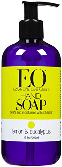 EO Products Liquid Hand Soap - Lemon and Eucalyptus - 12 oz EO Products Liquid Hand Soap - Lemon and Eucalyptus - 12 oz