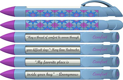Greeting Pen Inspirational Pen-Comfort Rotating Message 6 Pen Set 37106